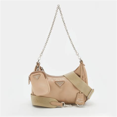 prada beige nylon